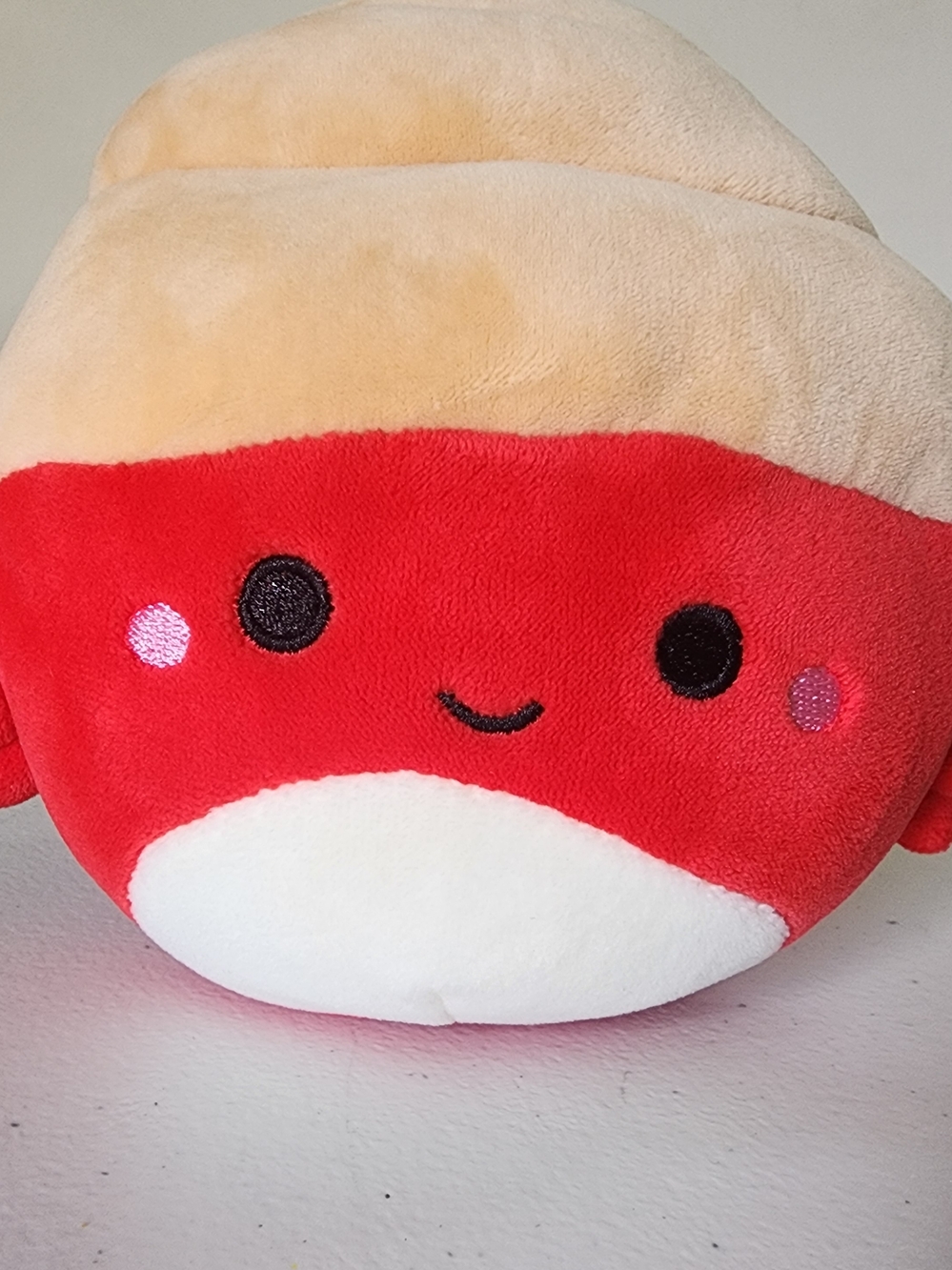Squishmallows Red, Cream & White Hermit Crab